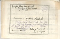 Tonada a Gabriela Mistral