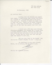 [Carta] 1955 Feb. 24, New York, [EE.UU.] [a] [Gabriela Mistral]