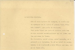 [Carta] 1933 ago. 4, México D.F. [a] Gabriela Mistral