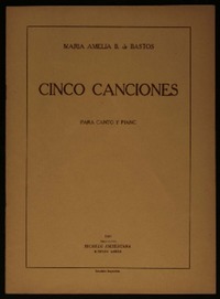 Cinco canciones para canto y piano