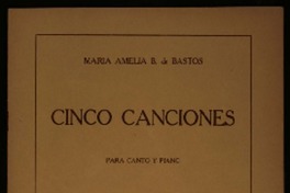 Cinco canciones para canto y piano