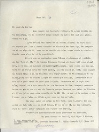 [Carta] 1964 mayo 20, México [a] Mi querida Doris