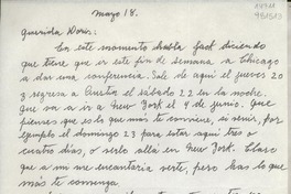 [Carta] [1966] mayo 18, Austin, Texas, [EE.UU.] [a la] Querida Doris [Dana]
