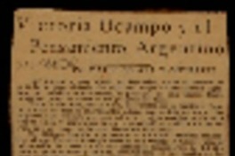Victoria Ocampo y el pensamiento argentino