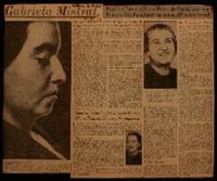 Gabriela Mistral poesía y ternura está a punto de conquistar, por primera vez para América Latina, el Premio Nobel.
