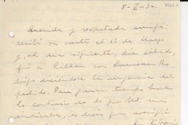 [Carta] [19]36 mayo 5, [Chile?] [a] [Gabriela Mistral]