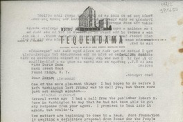 [Carta] 1963 Oct. 28, [Bogotá, Colombia] [a] Miss Doris Dana, Hack Green Road, Pound Ridge, N. Y.