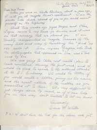 [Carta] 1966 June 14, Santa Barbara, California, [Estados Unidos] [a] Dear miss Dana