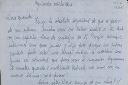[Carta] 1960 oct. 31, Montevideo, [Uruguay] [a] Doris querida