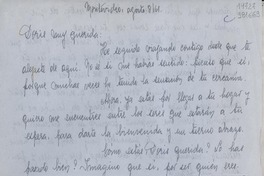 [Carta] 1961 ago. 8, Montevideo, [Uruguay] [a] Doris muy querida