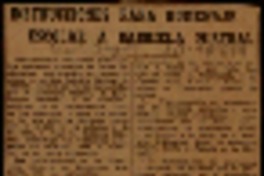 Instrucciones para homenaje a Gabriela Mistral