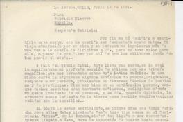 [Carta] 1951 jun. 18, La Serena, Chile [a] Gabriela Mistral, Rapallo