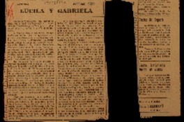 Lucila y Gabriela escribe bem.