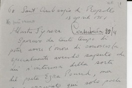 [Carta] 1951 abr. 13, Rapallo, [Italia] [a] [Gabriela Mistral]