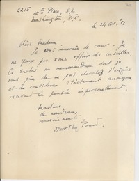 [Carta] 1951 abr. 24, Washington D.C., [EE.UU.] [a] [Gabriela Mistral]