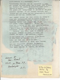 [Carta] [1951 sept. 20], Washington D.C. [a] Gabriela Mistral, Nápoles, [Italia]