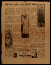 Nadie merece como Gabriela Mistral el Premio Nobel el espíritu de América está en su obra.