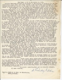 [Carta] 1951 dic. 26, Santiago, Chile [a] Gabriela Mistral