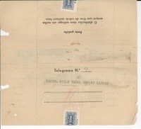 [Telegrama] 1937 mar. 16, Jerez, Frontera, [España] [a] Consul de Chile, Lisboa