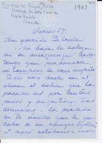 [Carta] [1947] [a] [Gabriela Mistral]