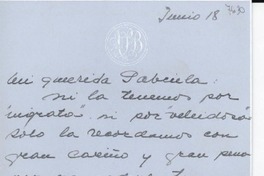 [Carta] [1957?] jun. 18 [a] Gabriela [Mistral]