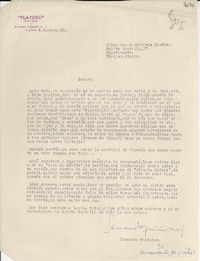 [Carta] 1951 nov. 4, Cadiz, [españa] [a] Gabriela Mistral, Nápoles, Italia