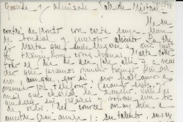 [Carta] [1944] [a] Gabriela Mistral