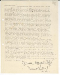 [Carta] [1944], Buenos Aires, [Argentina] [a] Gabriela Mistral