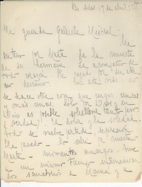 [Carta] 1947 abr. 19, Buenos Aires, [Argentina] [a] Gabriela Mistral