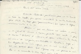 [Carta] 1946 ene. 25, París [a] Gabriela Mistral