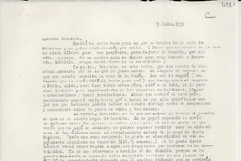 [Carta] 1952 jul. 9, [Estados Unidos] [a] Gabriela Mistral