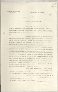 Circular N° 55, 1947 oct. 10, Santiago