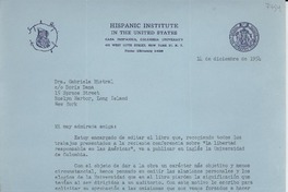 [Carta] 1954 dic. 14, [New York, EE.UU.] [a] Gabriela Mistral, Doris Dana, Roslyn Harbor, Long Island, New York, [EE.UU.]