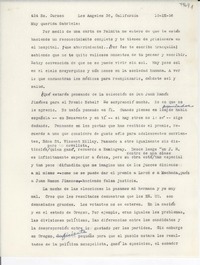 [Carta] 1956 sept. 10, Los Angeles, California, [EE.UU.] [a] Gabriela [Mistral]