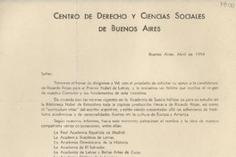 [Carta] 1954 abr., Buenos Aires, [Argentina] [a] [Gabriela Mistral]