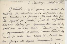 [Carta] 1946 abr., Santiago [a] Gabriela Mistral