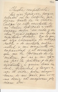 [Carta] 1947 nov. 1, Santiago [a] Gabriela Mistral, Los Ángeles, California