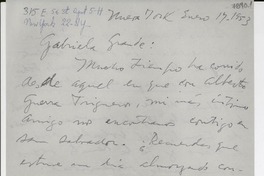 [Carta] 1953 ene. 17, Nueva York [a] Gabriela Mistral