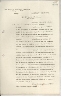 Circular N° 48, [1948] [abr. 6?], Santiago, Chile