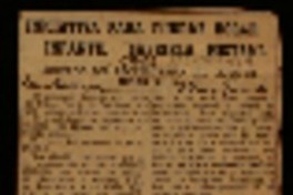 Iniciativa para fundar hogar infantil "Gabriela Mistral" acuerdo del profesorado del Liceo de Niñas N.o 5.