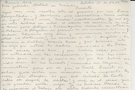 [Carta] 1950 oct. 17, Buenos Aires, [Argentina] [a] Gabriela Mistral, México