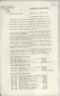 Circular N° 69, 1950 ago. 22, Santiago