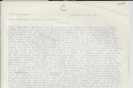 [Carta] 1952 oct. 26, Buenos Aires, [Argentina] [a] Gabriela Mistral, Italia