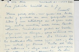 [Carta] 1953 nov. 21, Buenos Aires, [Argentina] [a] Gabriela Mistral, [Nueva York], [EE.UU.]