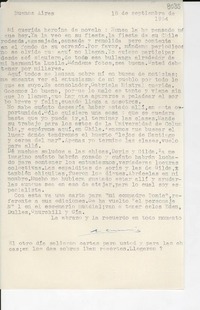 [Carta] 1954 sept. 18, Buenos Aires [a] Gabriela Mistral