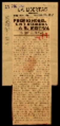 Premio Nóbel entregaron a Gabriela Mistral el rey Gustavo.