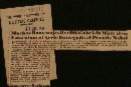 Muchos homenajes recibió Gabriela Mistral en Estocolmo al serle entregado el Premio Nóbel