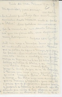 [Carta] 1951 feb. 11, Viña del Mar, [Chile] [a] [Gabriela Mistral]