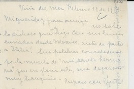 [Carta] 1951 feb. 11, Viña del Mar, [Chile] [a] [Gabriela Mistral]