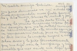 [Carta] [1951], [Chile] [a] Gabriela [Mistral]